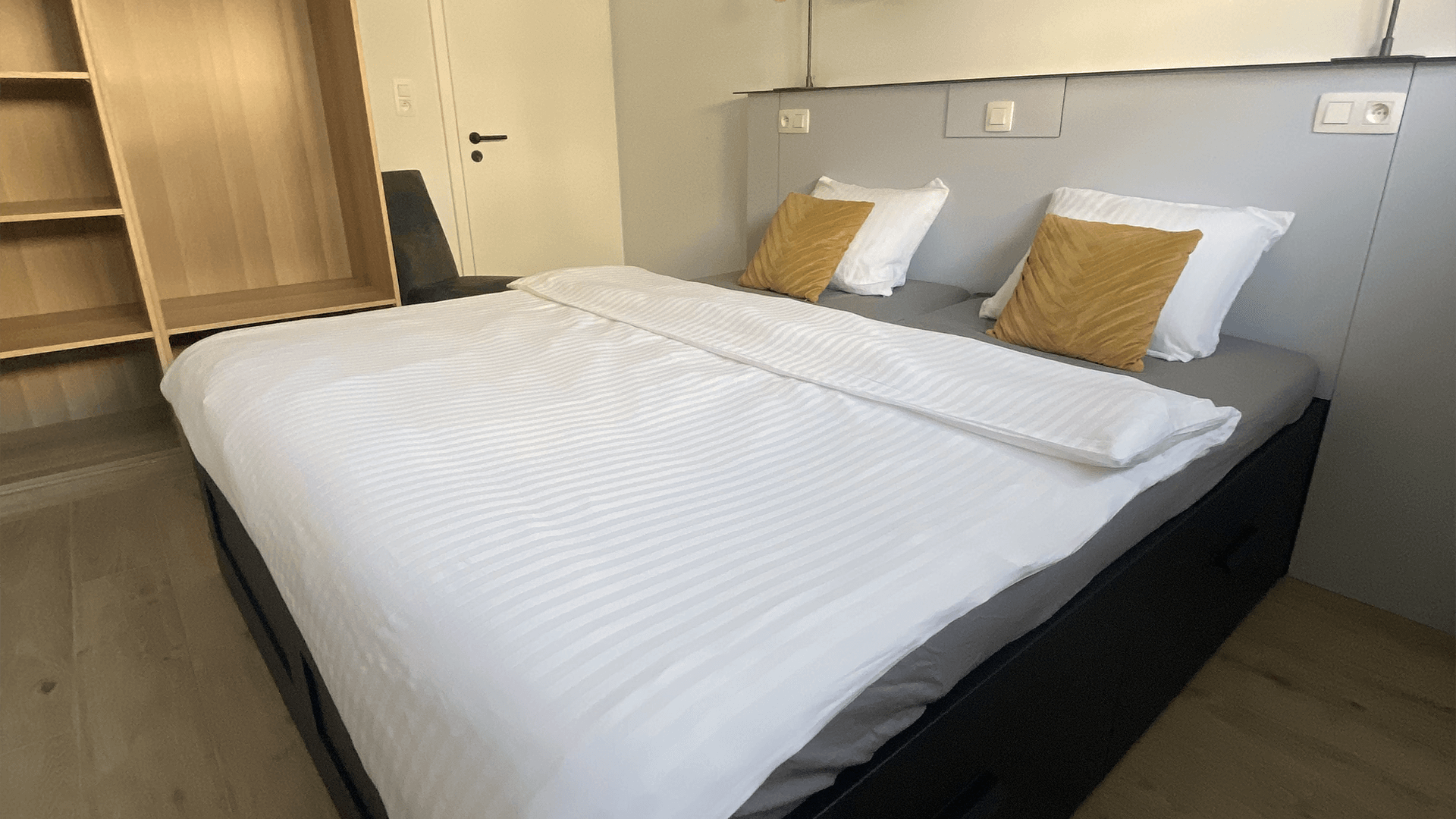 Vue de la chambre chez Ô P'ti Cavens